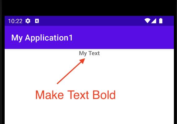 Make Android TextView Text Bold
